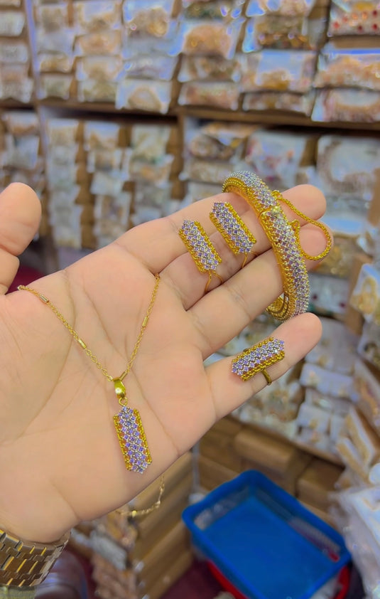 gold plated Combo set (Ls090)