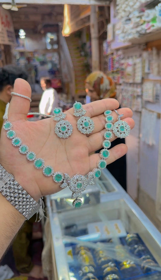 zircone necklace set (Ns219)