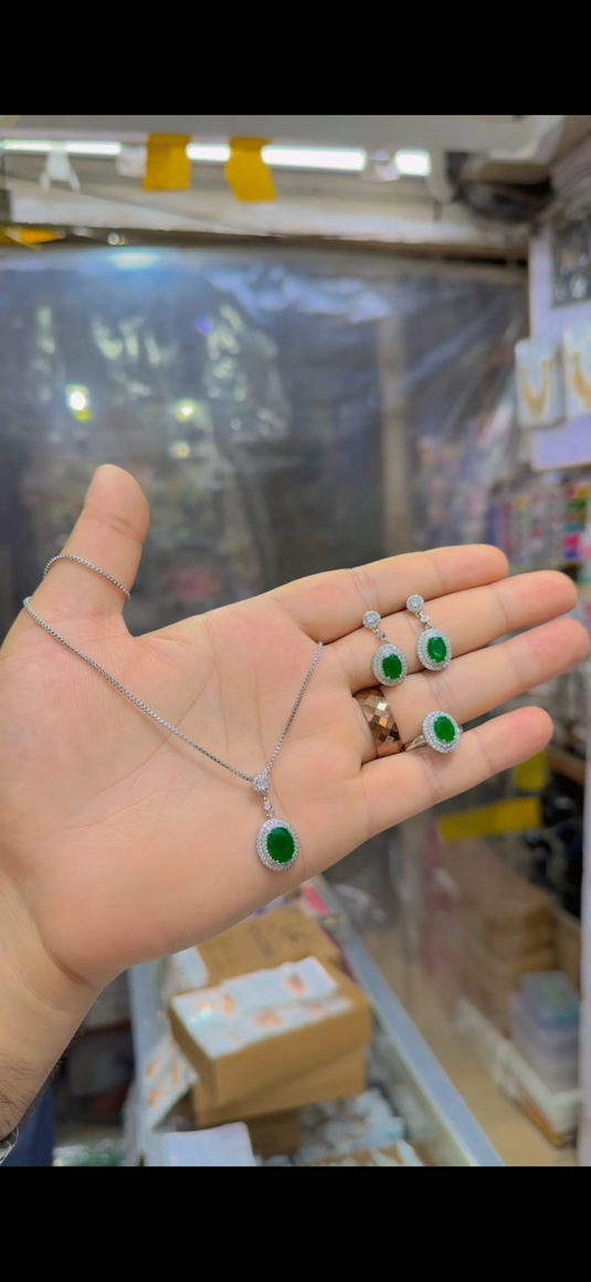 One Carrat Locket set + Ring(Ls247)