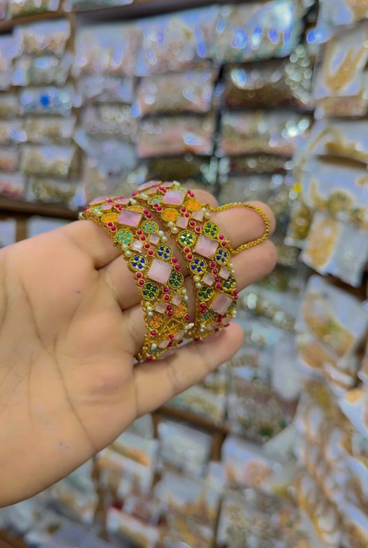 9 ratan Openable bangles (Bg235)