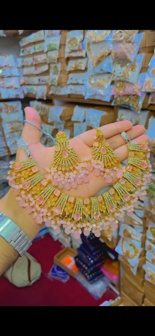 Zircone Necklace Set Very High Quality(Ns081)