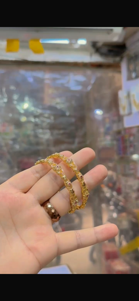 Gold plated Bangles (Bg345)