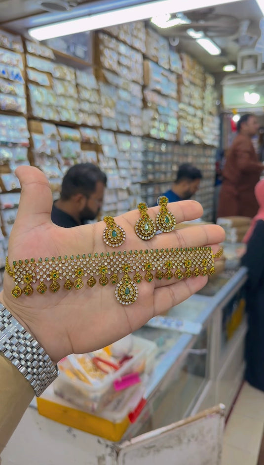 South indian Chokar set (Cs174) very Fine quality ❤️
