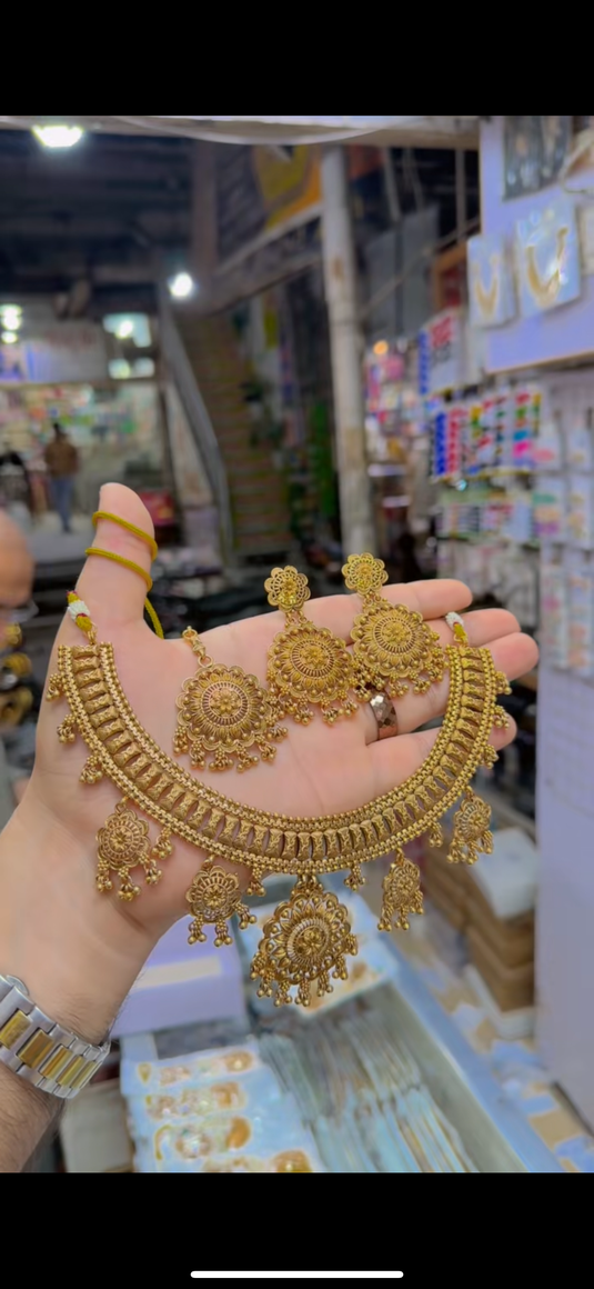 Indian Rajwari Necklace set(Ns326)