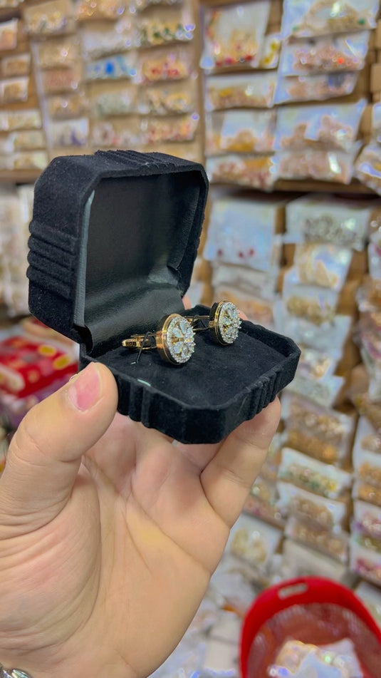 Zircone Italiyan Cufflink with Box (Ca08)