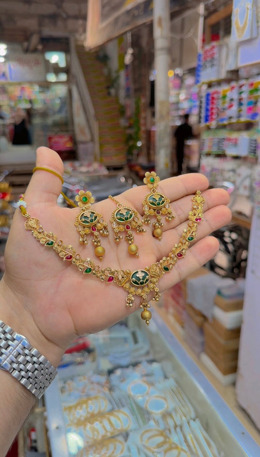Rajwari necklace set (Ns327)