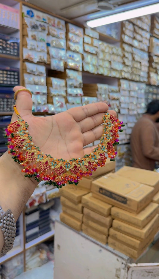9 ratan Viral design necklace set (Ns313)