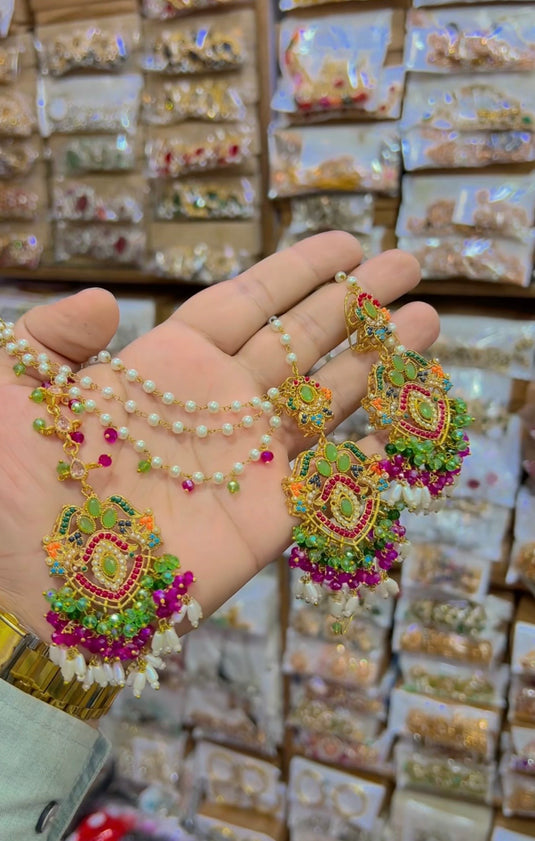 9 ratan Necklace set (Ns133)