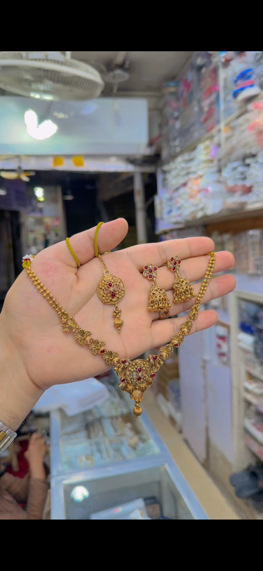 Indian Rajwari Necklace set(Ns294)
