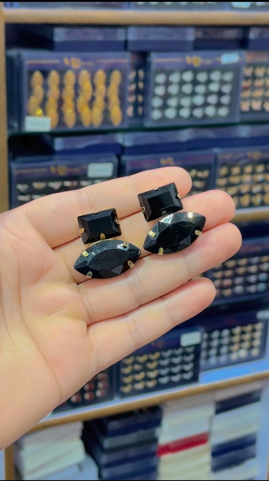 Crystal Stone Earrings(Er069)