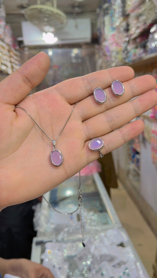 One Carat Locket Set + Ring(Ls084)