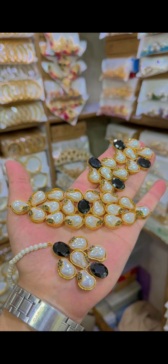 Turkish Mother of Pearl’s chokar set(Cs113)