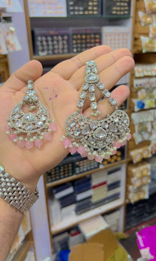 Kundan necklace set With Jhumar (Ns131)