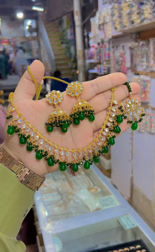 Kundan necklace set (Ns120)