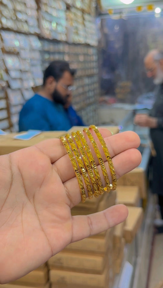 indian Gold plated bangles (Ng370)