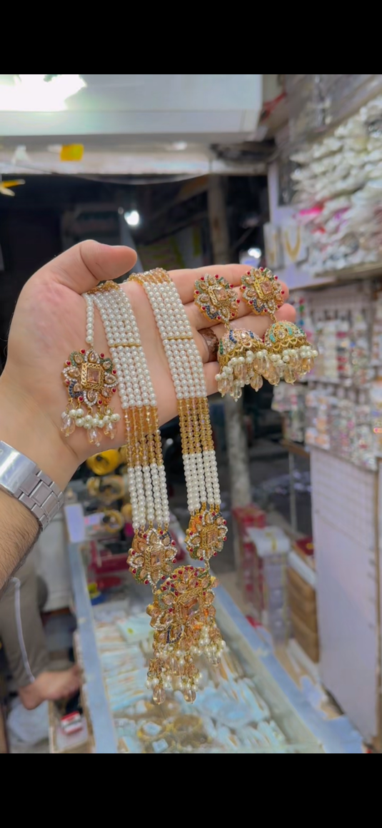 Zircone Real Stone 9 ratan Mala set(Ms39)