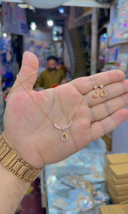 Gold plated locet set (Ls195)