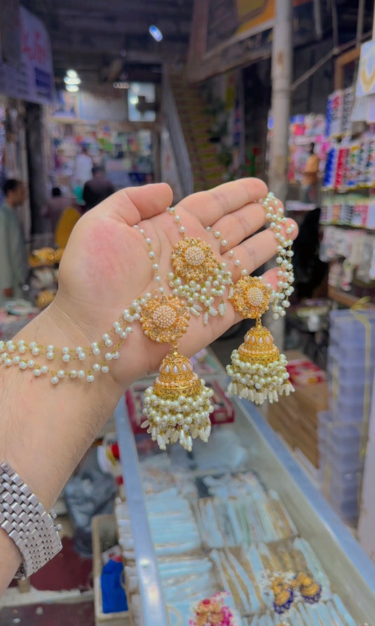 Bahobali Jhumkay + bindiya (Bk33)