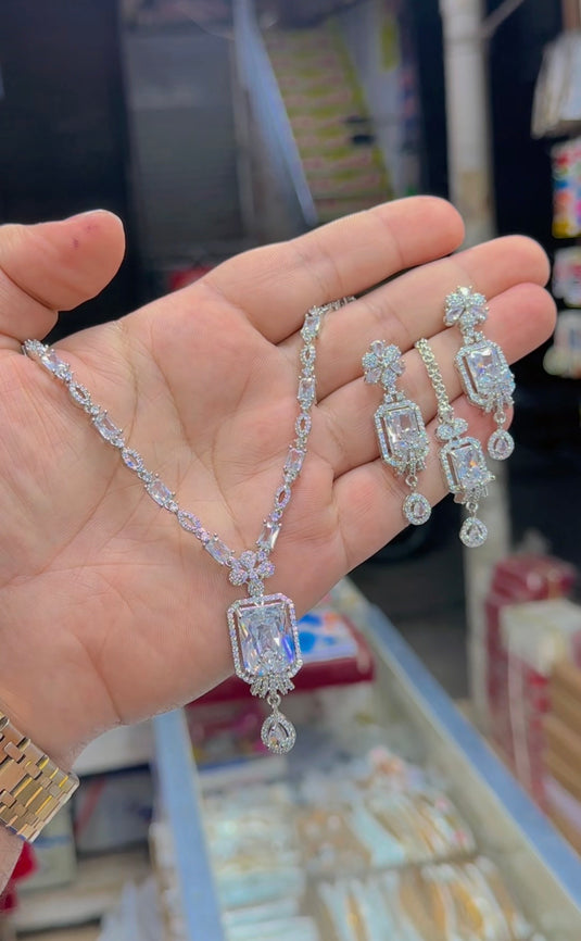 American Diomand Necklace set (Ns179)