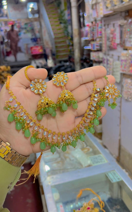Kundan necklace set (Ns120)