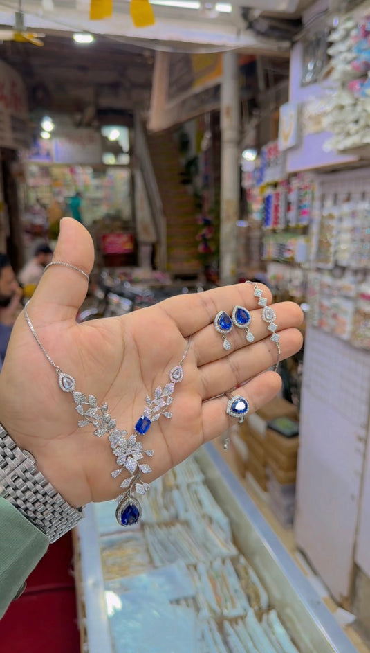 1 carat 3d (Ad) necklace set (Ns360)