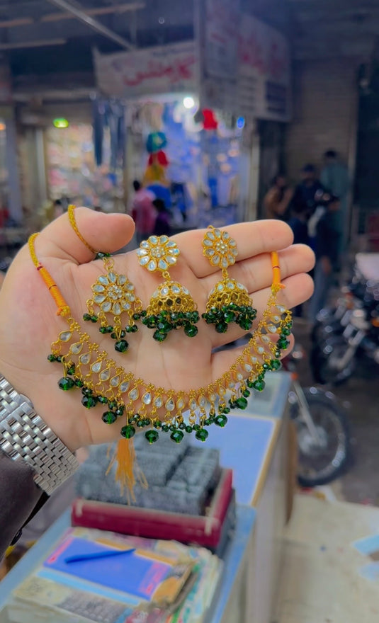 Kundan necklace set (Ns207)