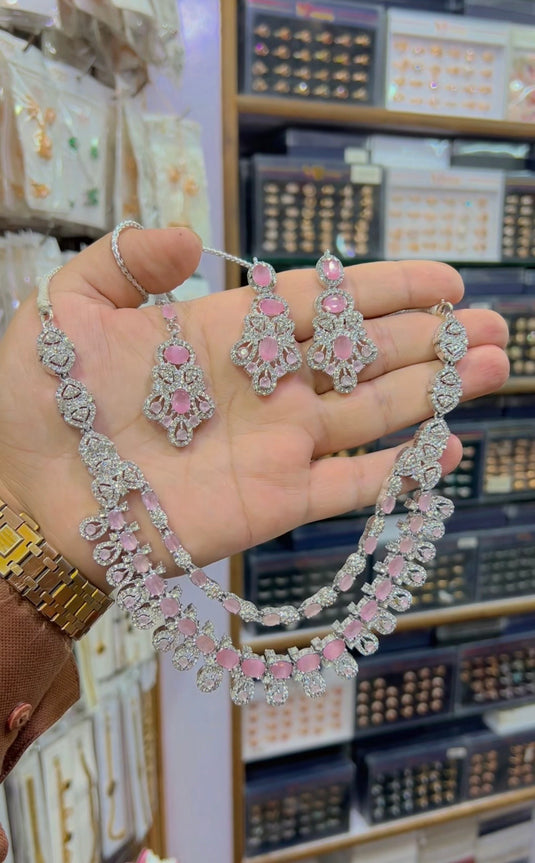 2bl zircone Necklace set (Ns154)