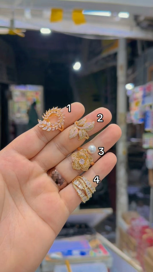 Fancy Carrat Zuping Rings(Rg144)