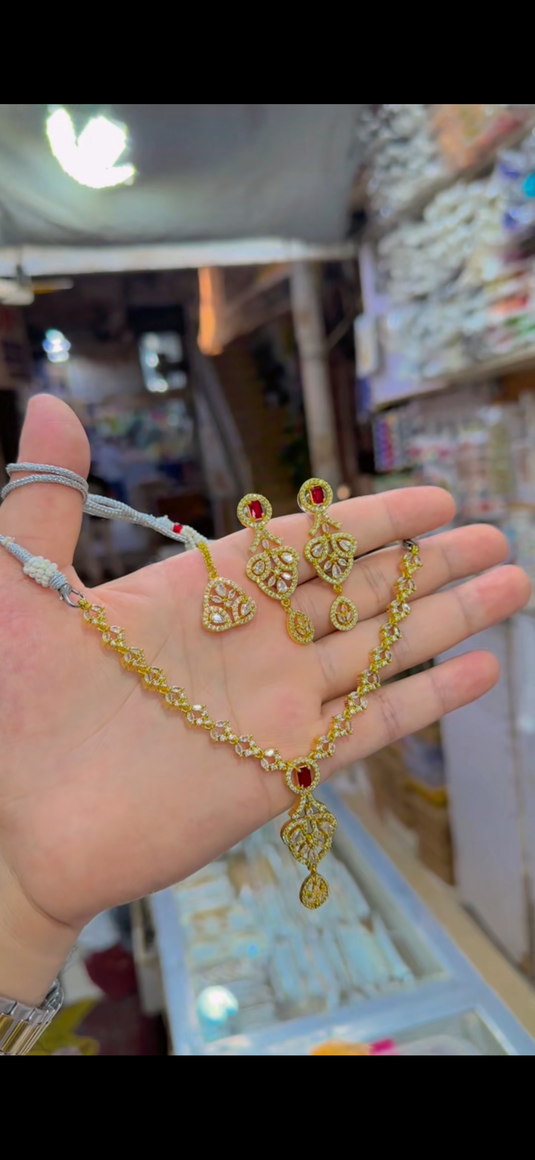 One carrat Ad Necklace set(Ns207)