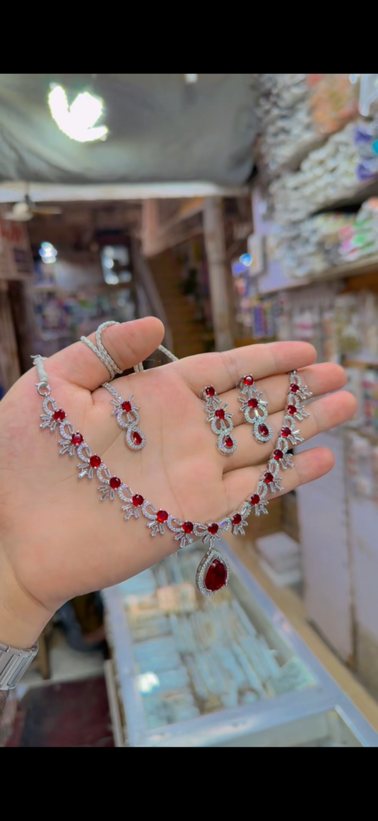 One Carrat Ad Necklace set(Ns199)