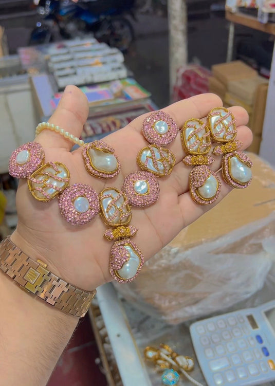 Turkish (Mother Of pearl)necklace set (Ns127)