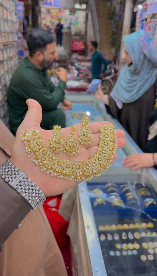 Zircone necklace set (Ns338)