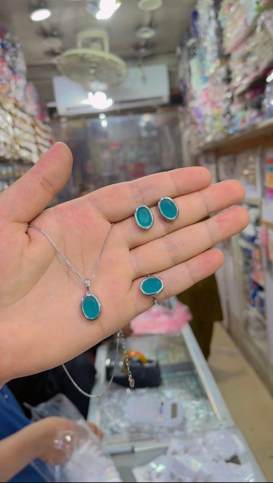 One Carat Locket Set + Ring(Ls084)