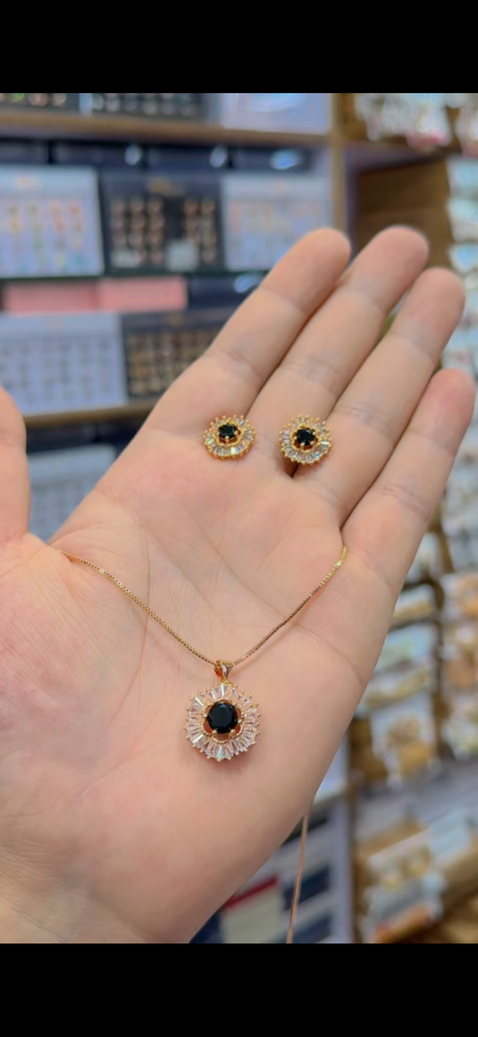 One Carrat Locket set(Ls186)