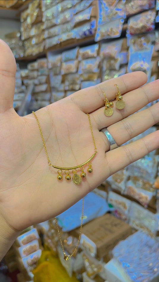 Gold plated Locket set(Ls103)