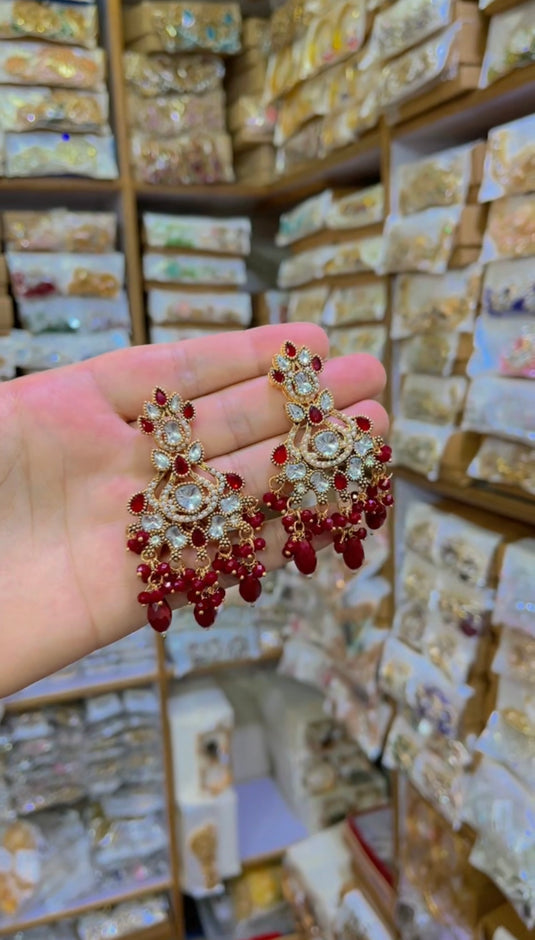 Kundan Polki Flexible collar Set(Ns110)