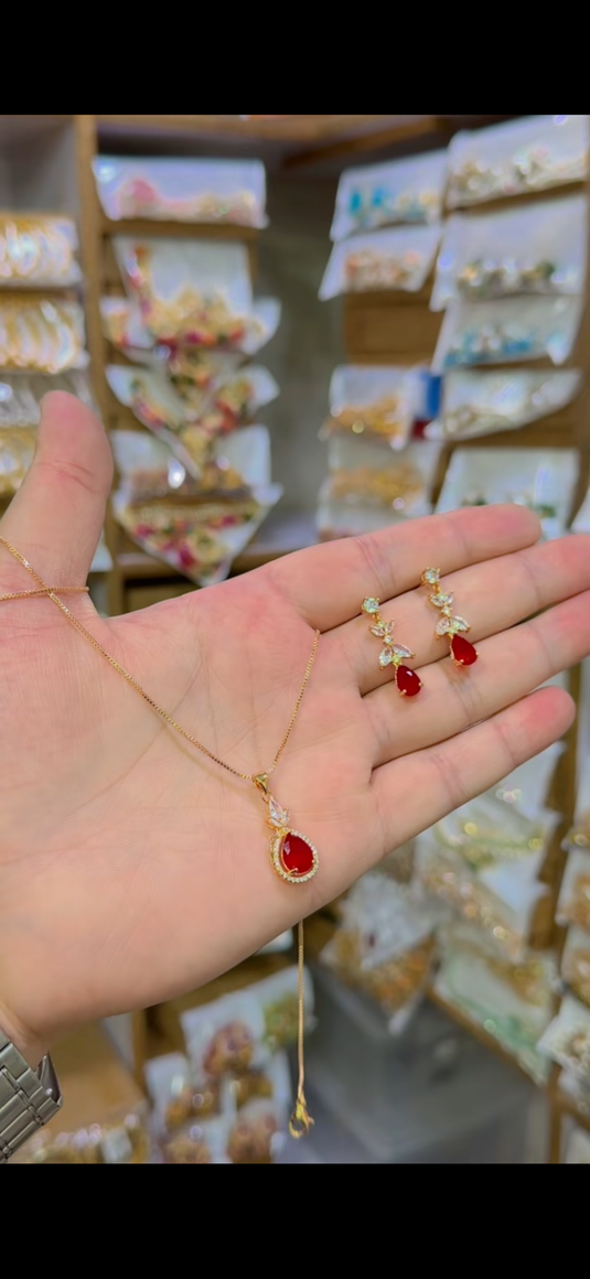 One Carrat Locket set(Ls151)