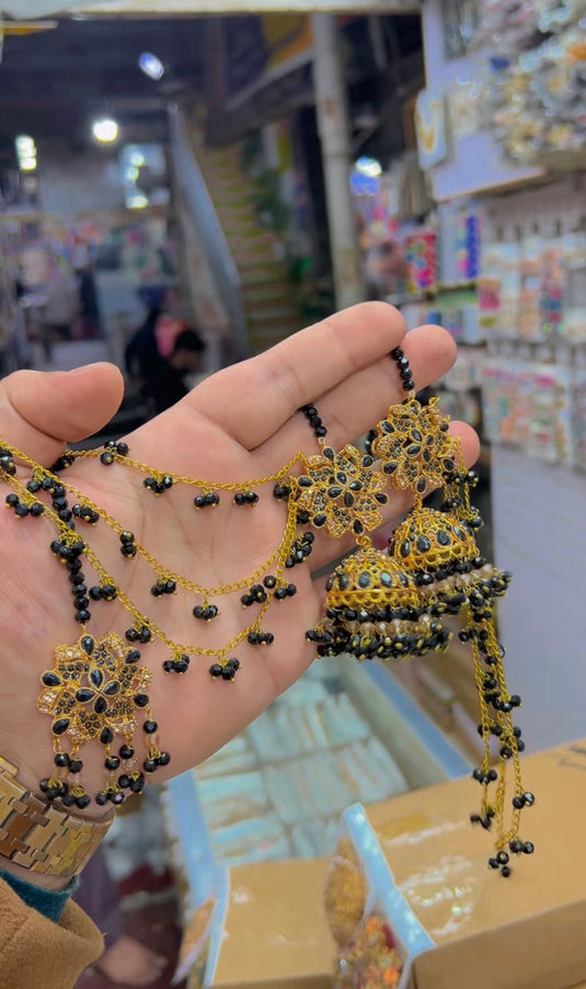 Zircone sharay wala bindiya Jhumkay (Bk26)