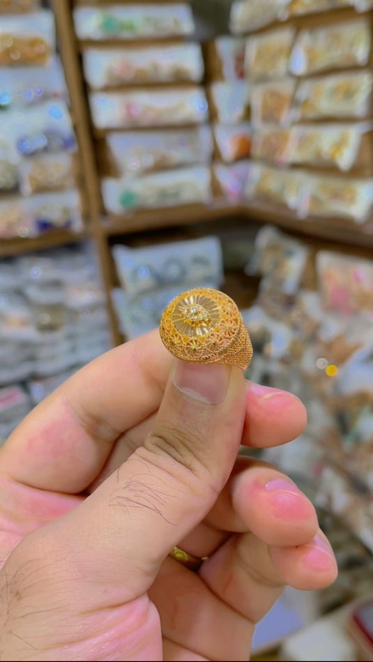 Gold plated Ring Size Adjustable(Rg056)