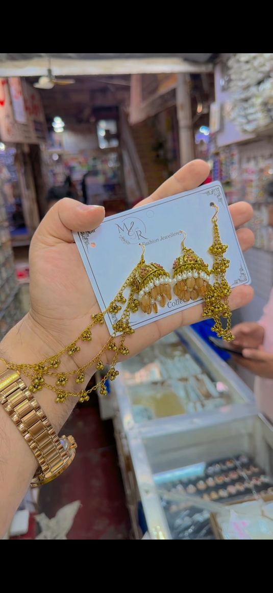 Kashmiri saharay waly jhumka(Er154)
