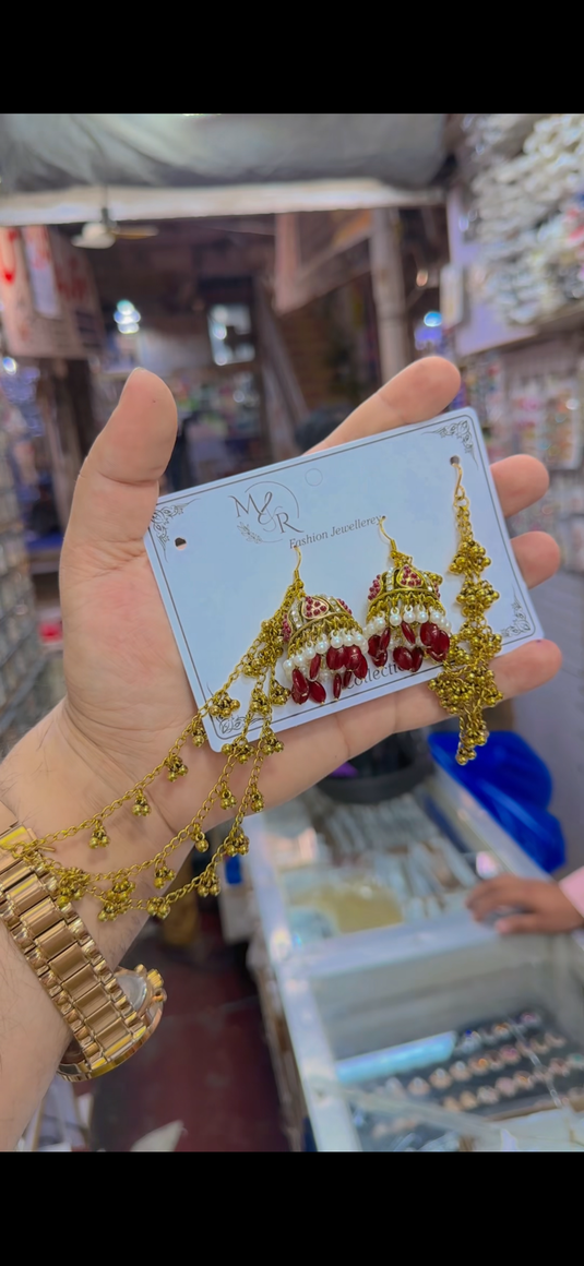 Kashmiri saharay waly jhumka(Er154)
