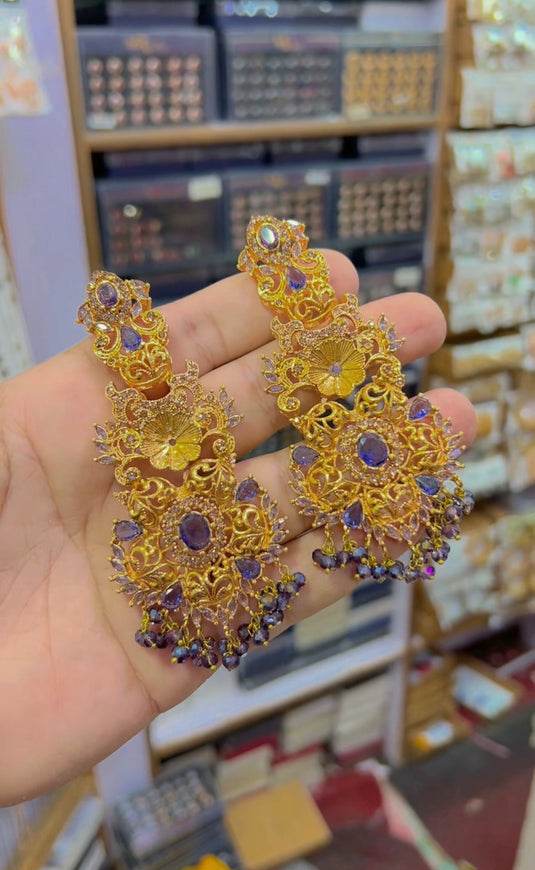 3d Zircone earrings (Er107)