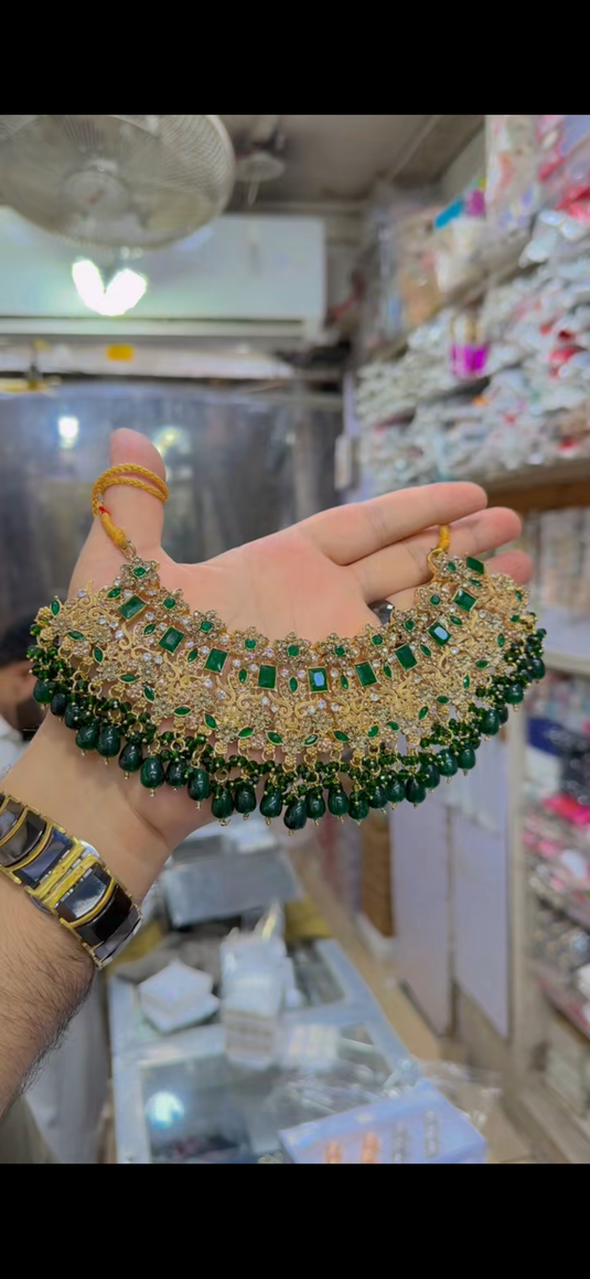 Bridal Necklace set with Mala(Ns227)