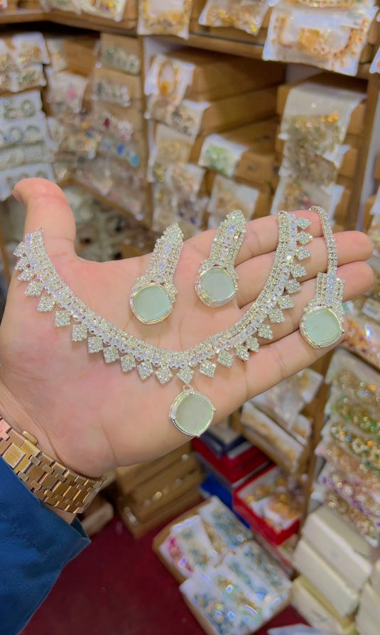 Zircone necklace set (Ns113)