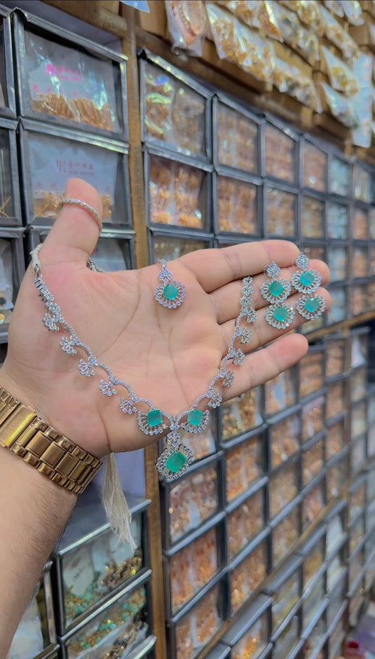 American diomand (Ad) necklace set (Ns248)