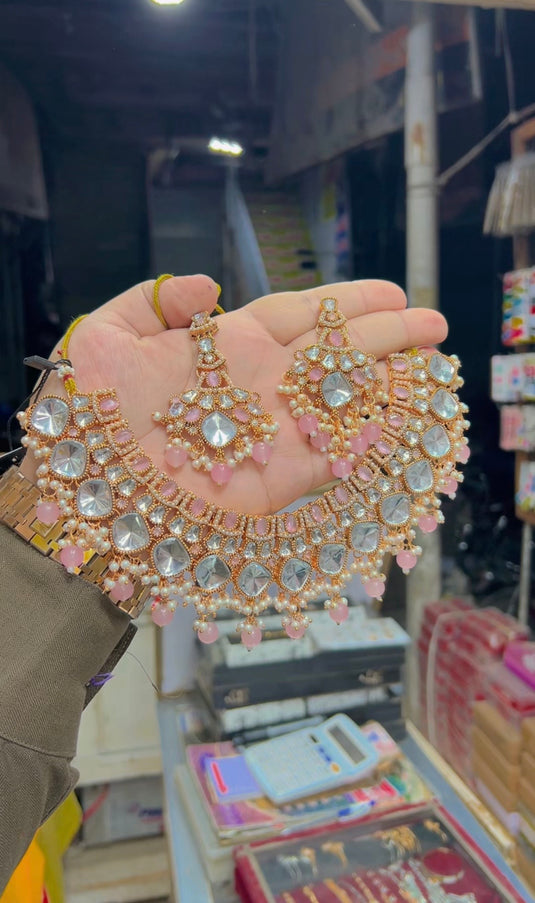 Kundan Polki Necklace set (Ns162)