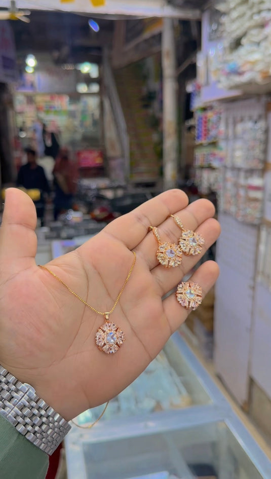 1 carat zircone locet set (Ls252)