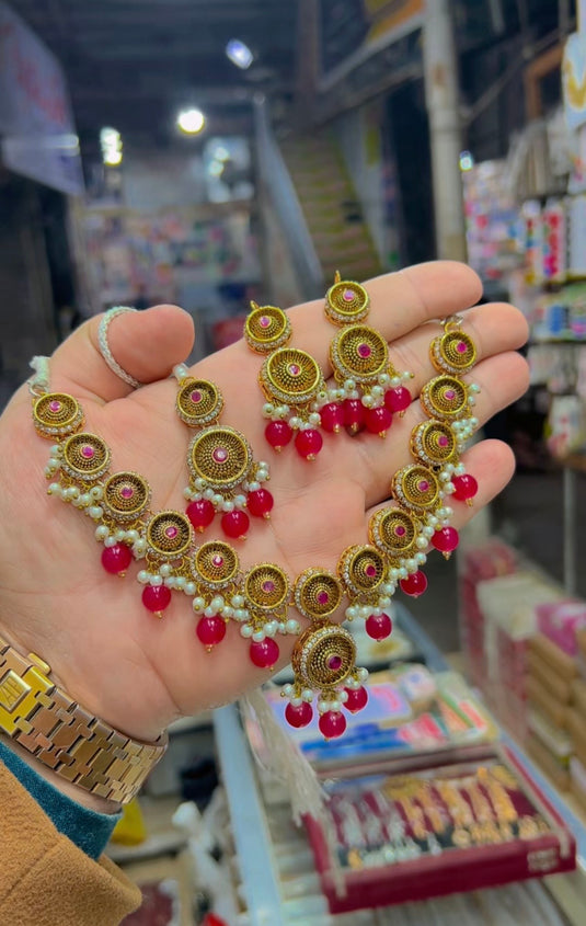 rajwari style necklace set (Ns175)
