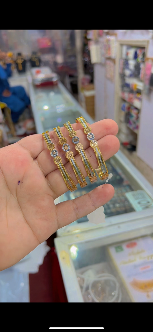 Gold plated Rp (Indian)bangles (Bg118)