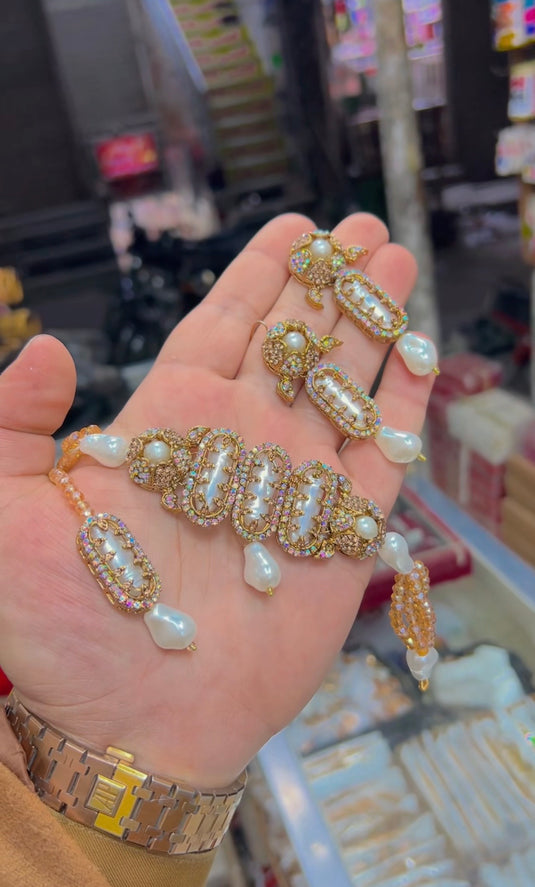 Turkish Mother of Pearl Chokar set (Cs116)